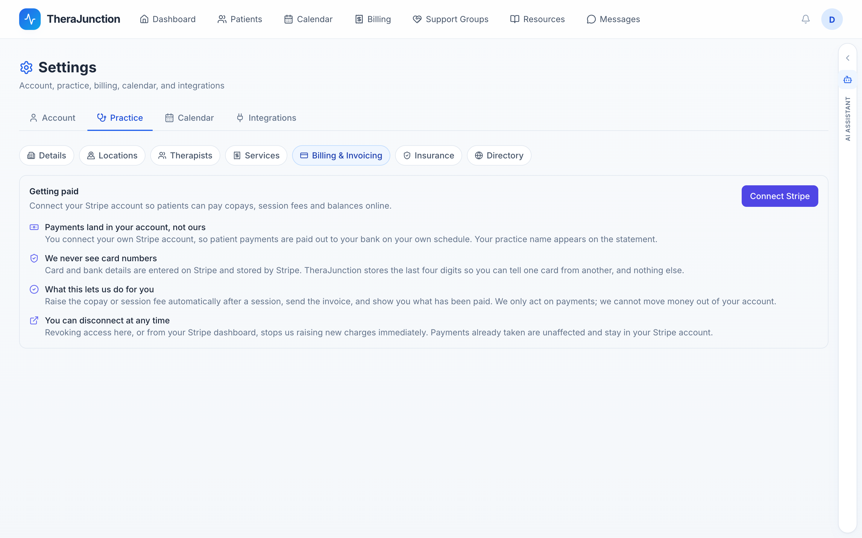 Getting paid: Connect Stripe