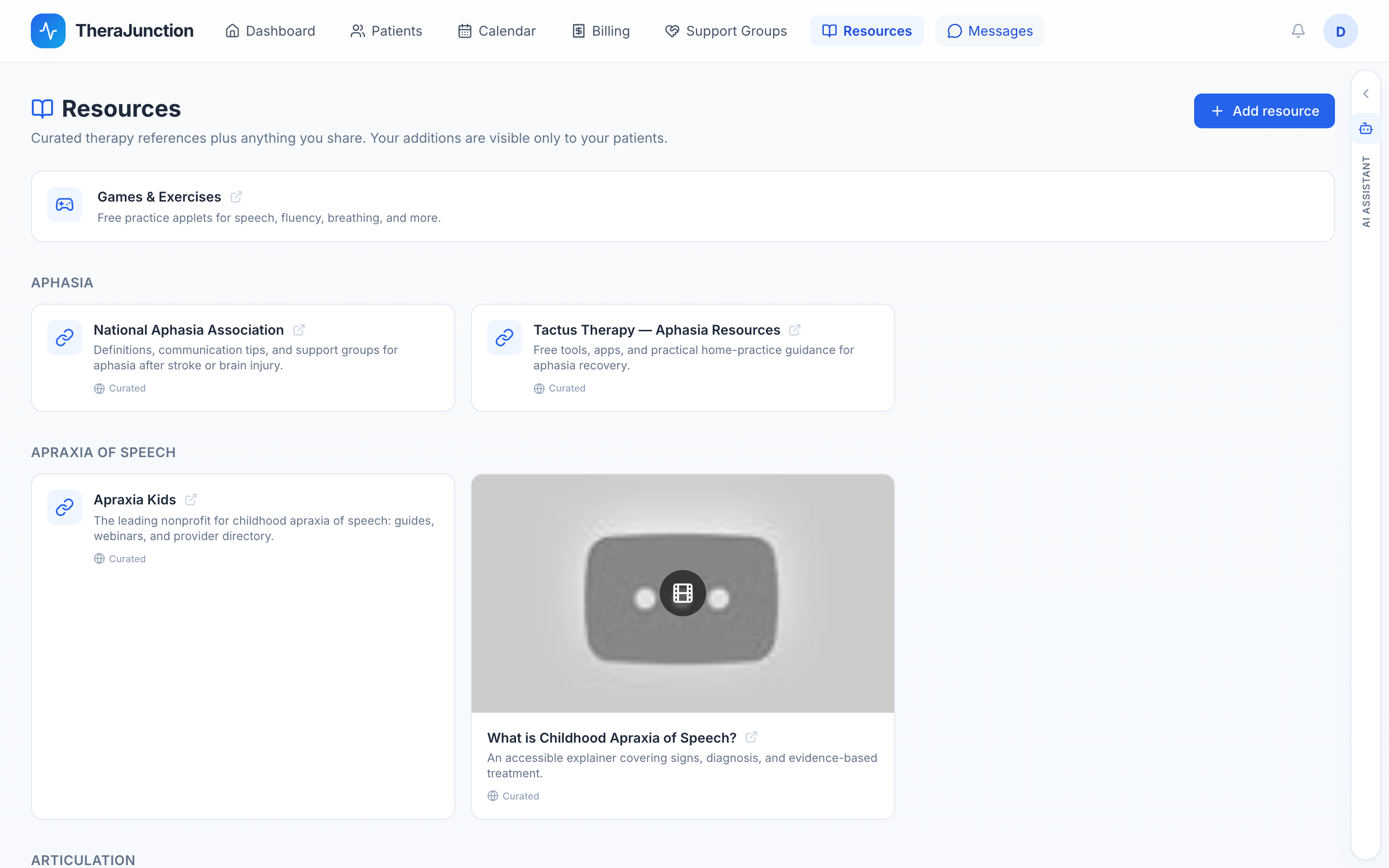 Resources library